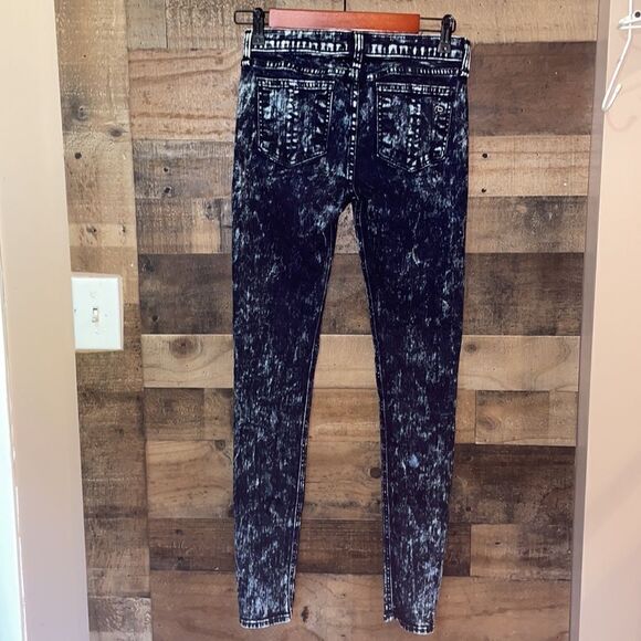 Rag & Bone Skinny Dark Acid Wash Jeans - Picture 8 of 10